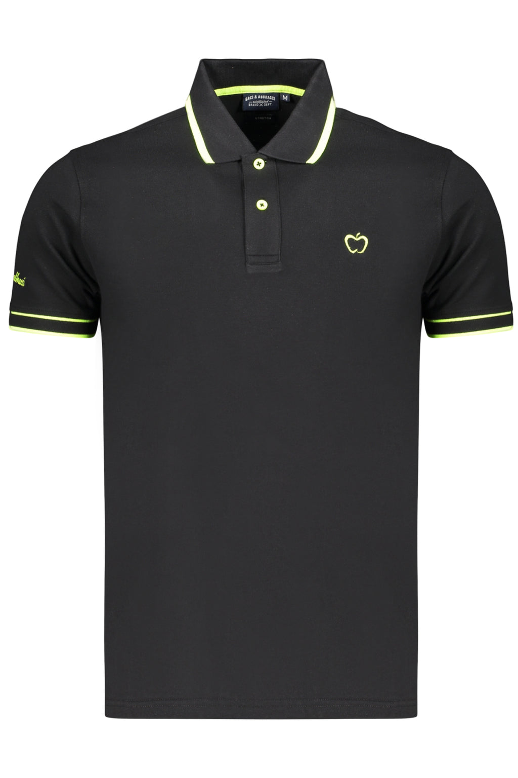 BACI&ABBRACCI POLO MANICHE CORTE UOMO NERO