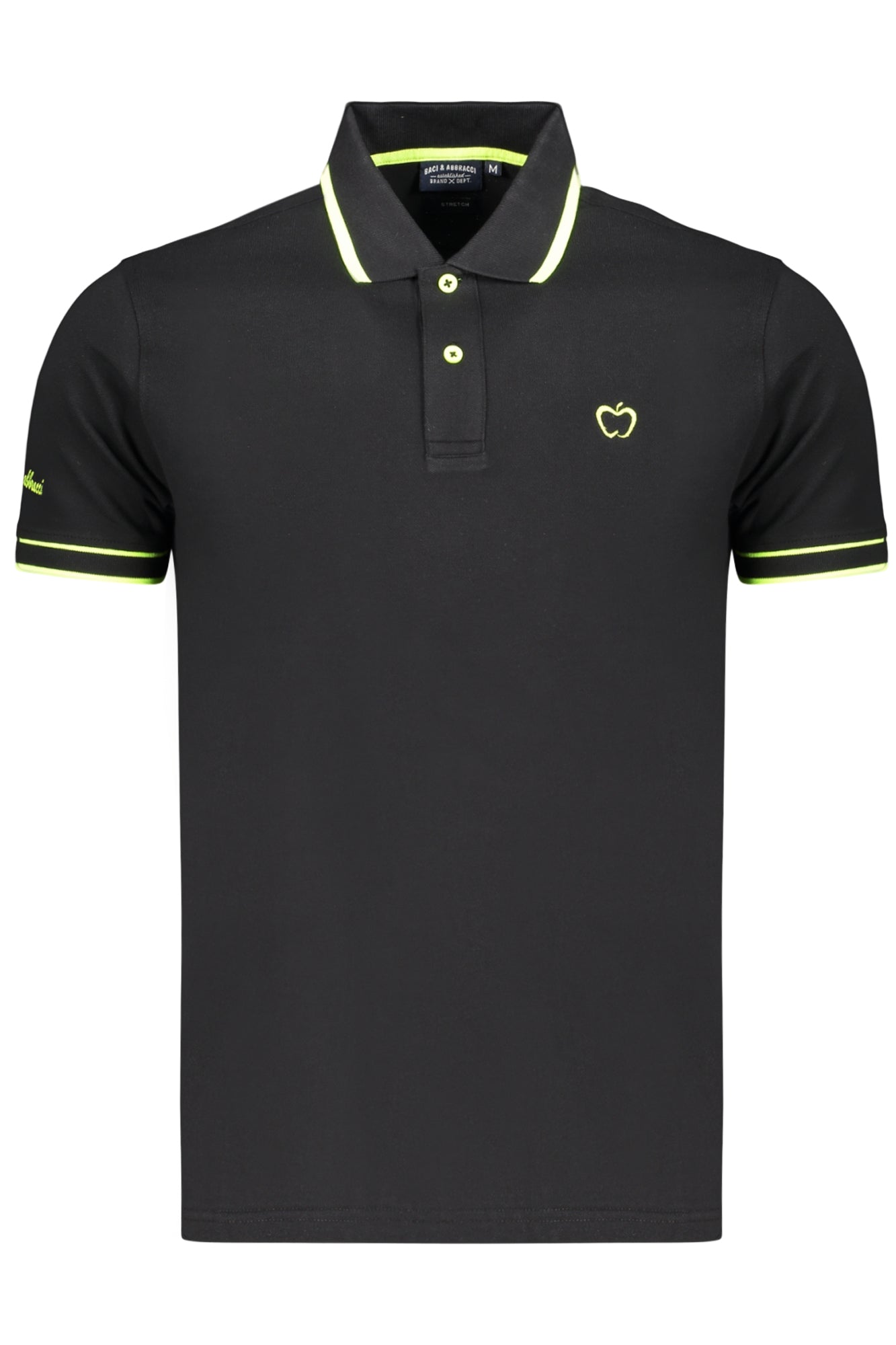 BACI&ABBRACCI POLO MANICHE CORTE UOMO NERO