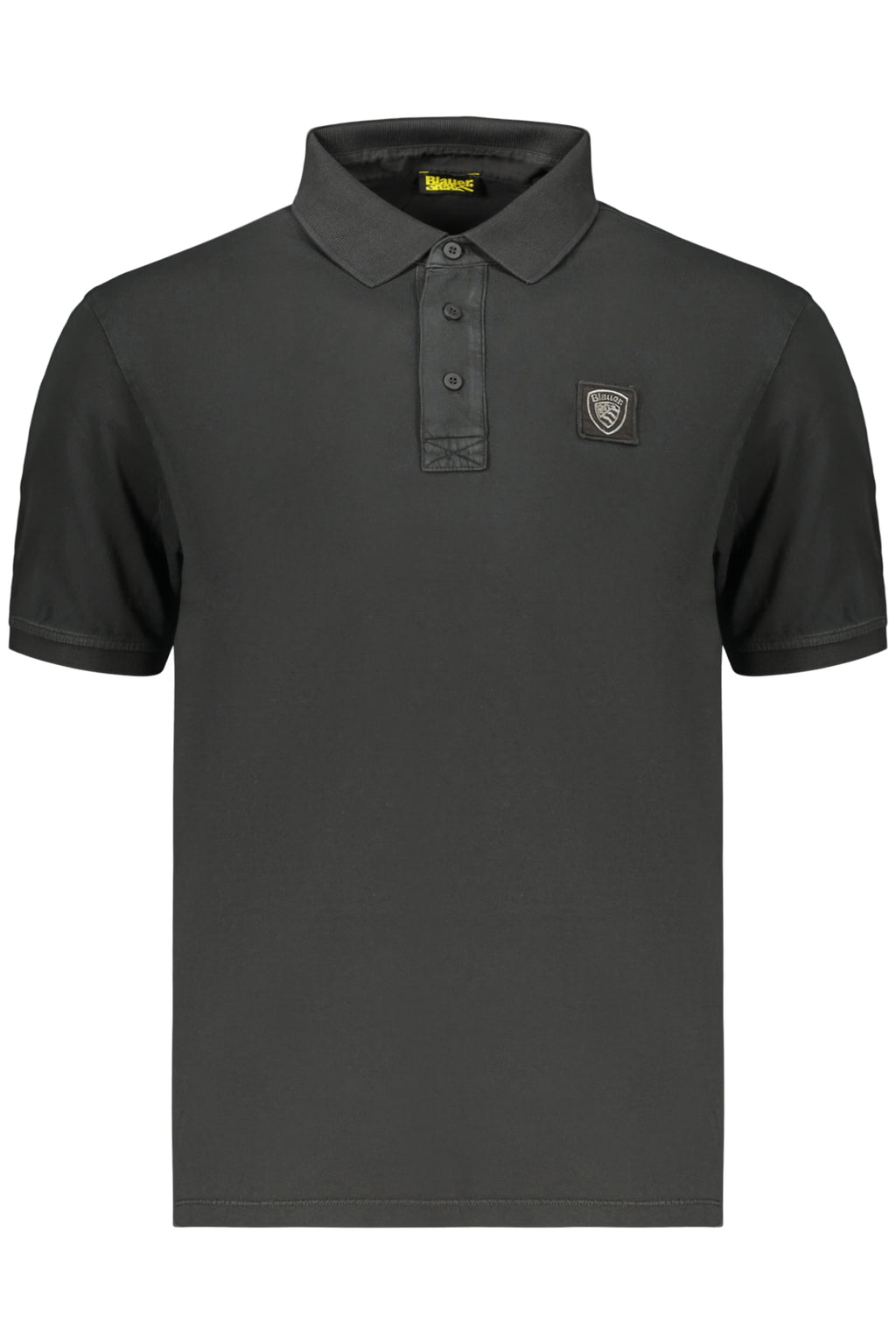 BLAUER APPAREL POLO MANICHE CORTE UOMO NERO