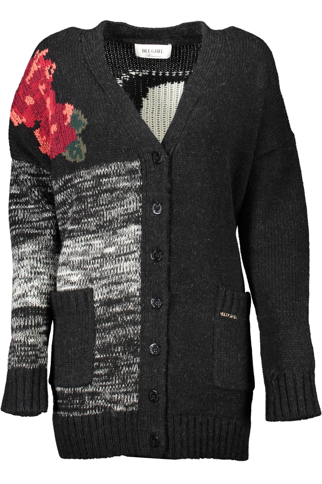 BLUGIRL CARDIGAN DONNA NERO