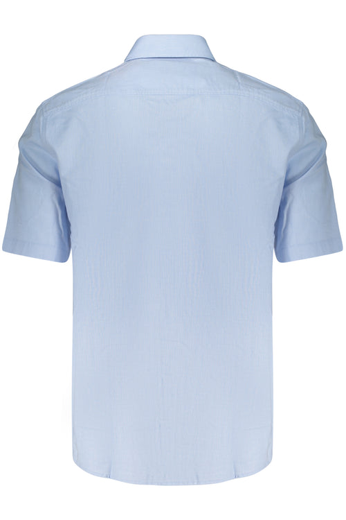 BOSS CAMICIA MANICHE CORTE UOMO AZZURRO