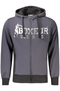 BOXEUR DES RUES FELPA CON ZIP UOMO GRIGIO