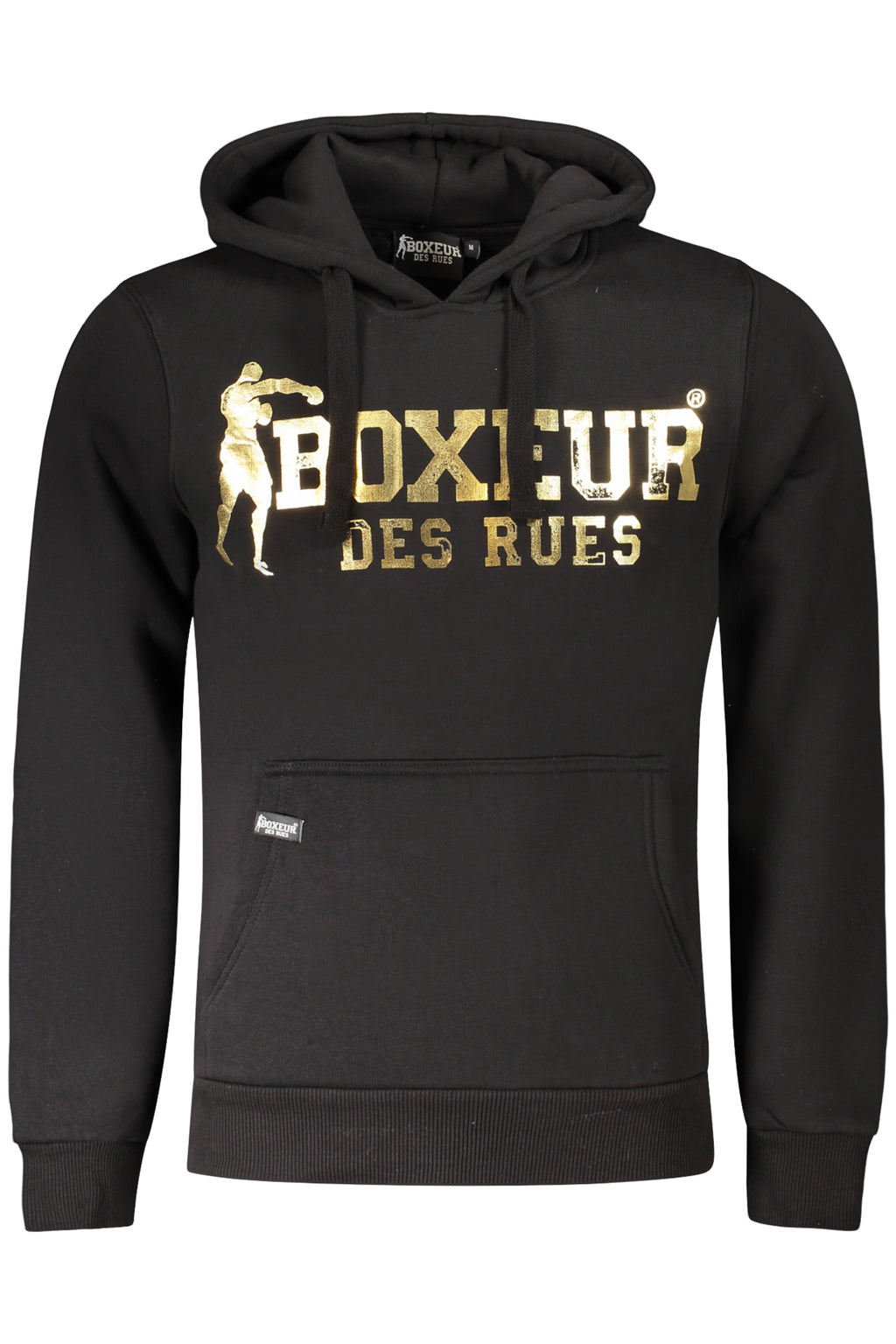 BOXEUR DES RUES FELPA SENZA ZIP UOMO NERO