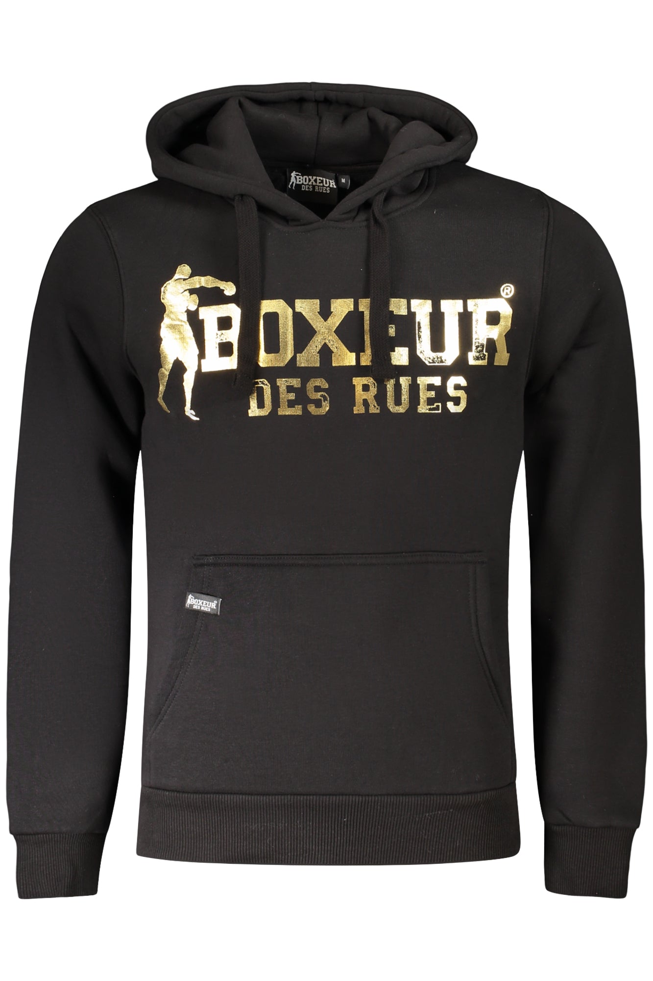 BOXEUR DES RUES FELPA SENZA ZIP UOMO NERO