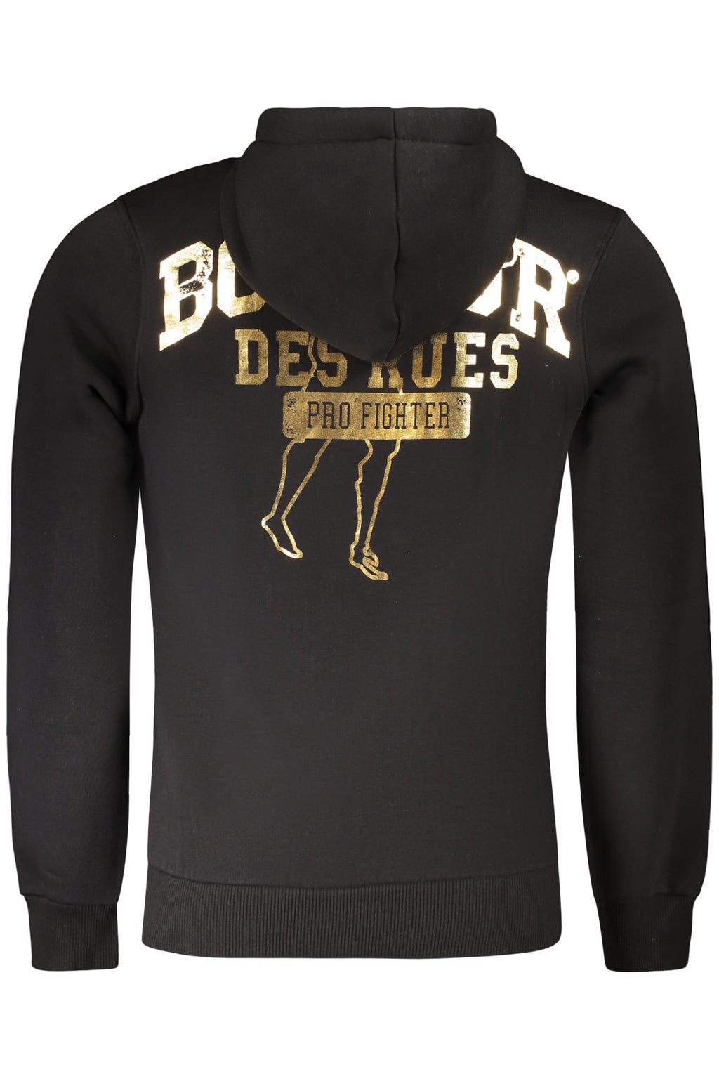 BOXEUR DES RUES FELPA SENZA ZIP UOMO NERO