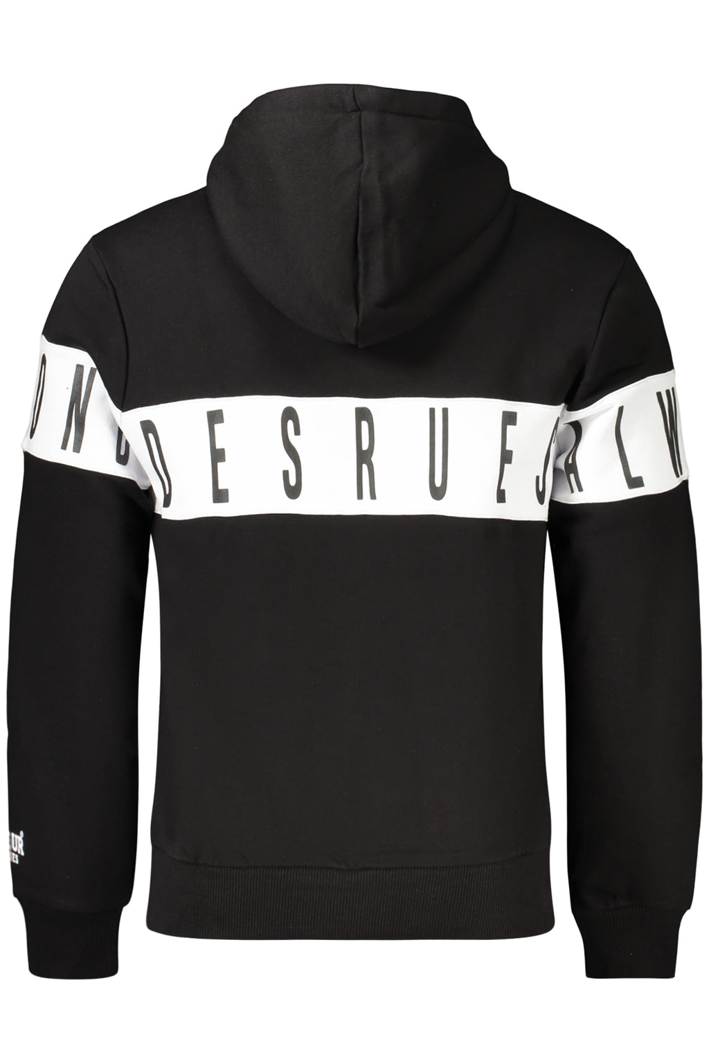 BOXEUR DES RUES FELPA SENZA ZIP UOMO NERO