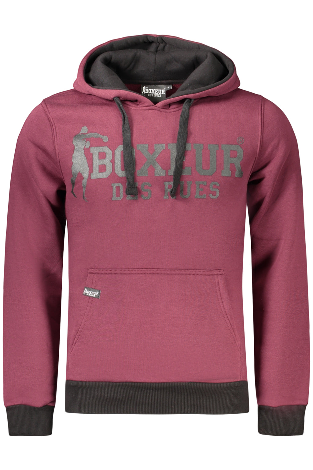 BOXEUR DES RUES FELPA SENZA ZIP UOMO ROSSO