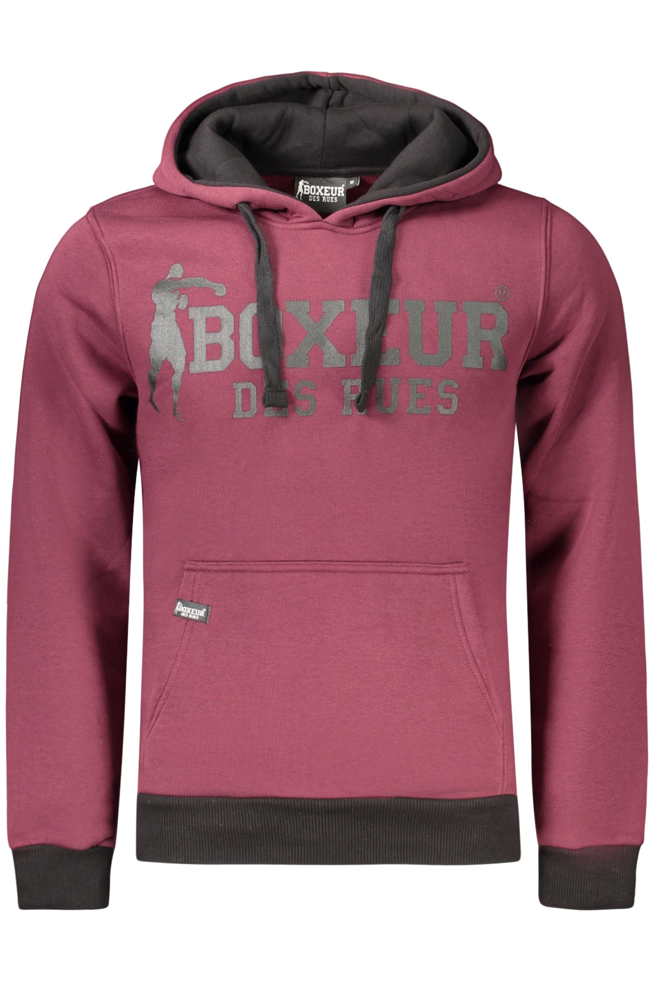 BOXEUR DES RUES FELPA SENZA ZIP UOMO ROSSO
