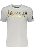 BOXEUR DES RUES T-SHIRT MANICHE CORTE DONNA BIANCO