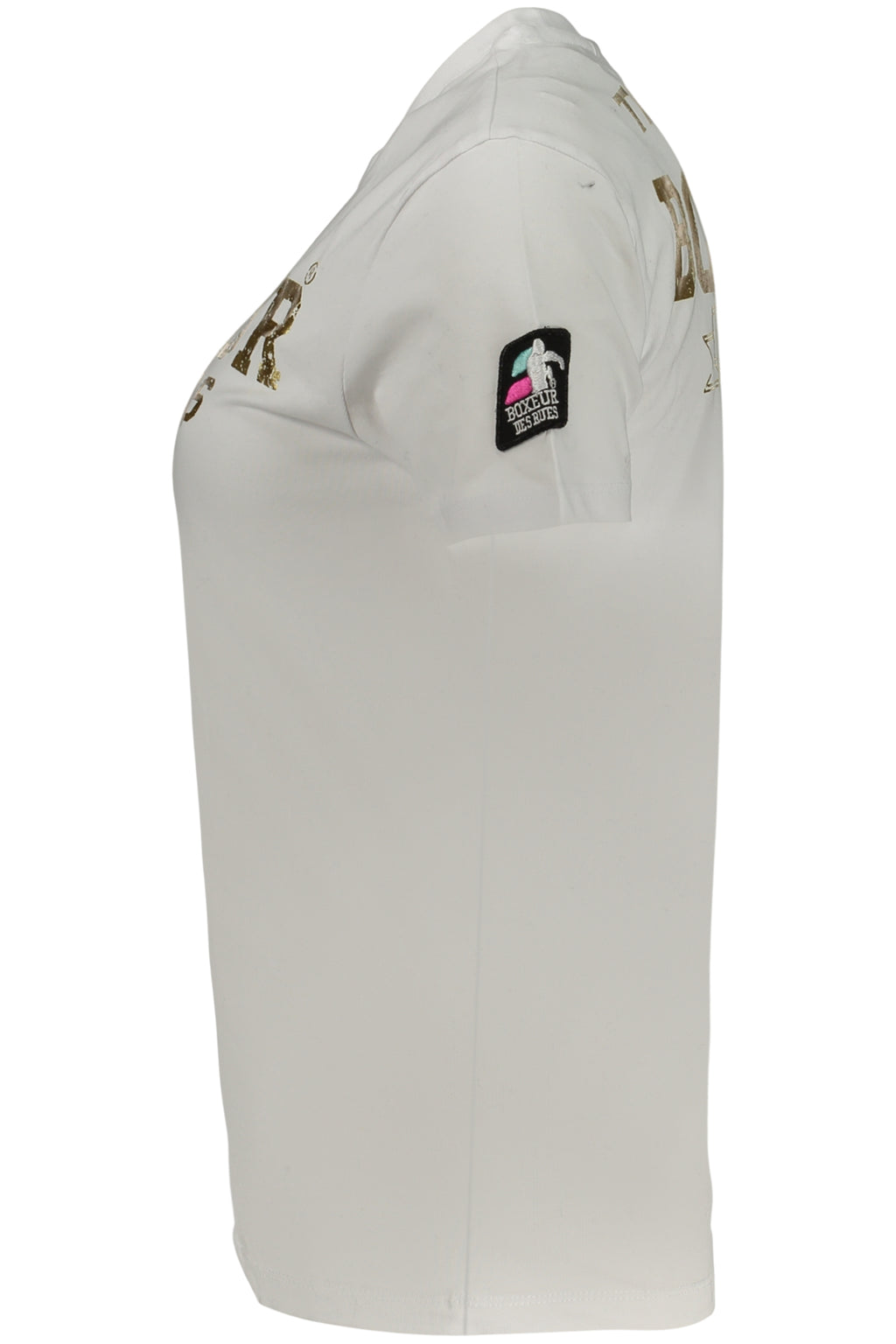 BOXEUR DES RUES T-SHIRT MANICHE CORTE DONNA BIANCO