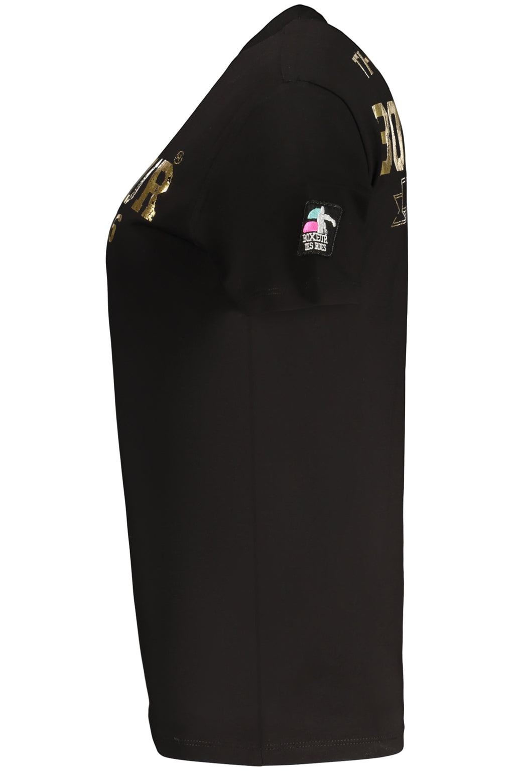 BOXEUR DES RUES T-SHIRT MANICHE CORTE DONNA NERO