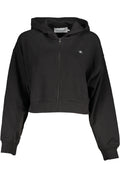 CALVIN KLEIN FELPA CON ZIP DONNA NERO