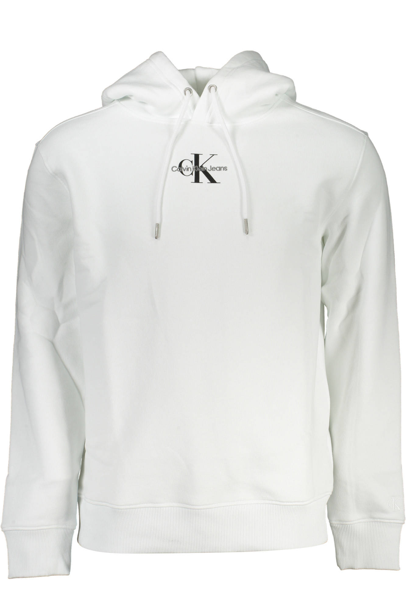 CALVIN KLEIN FELPA SENZA ZIP UOMO BIANCO