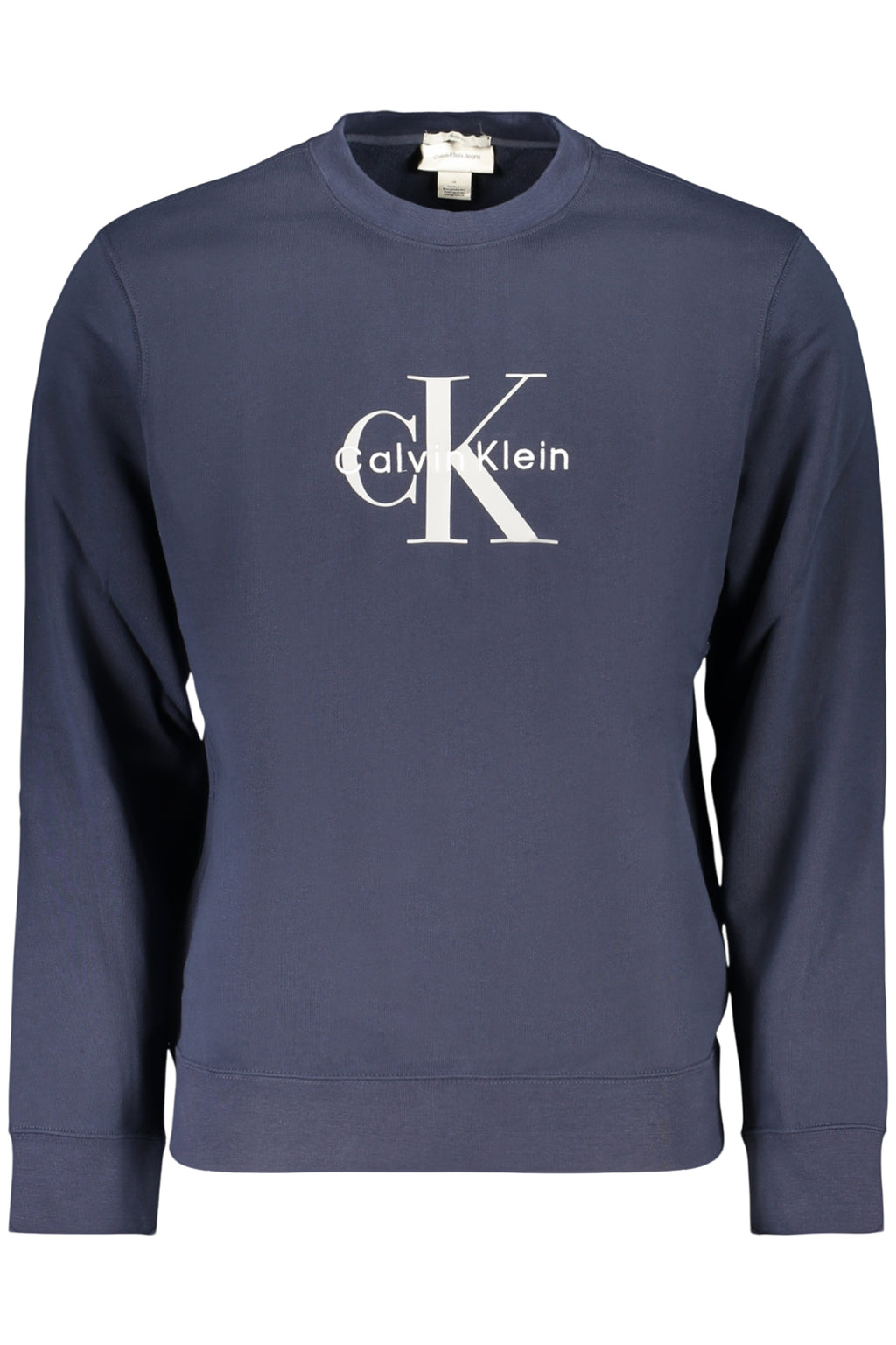 CALVIN KLEIN FELPA SENZA ZIP UOMO BLU
