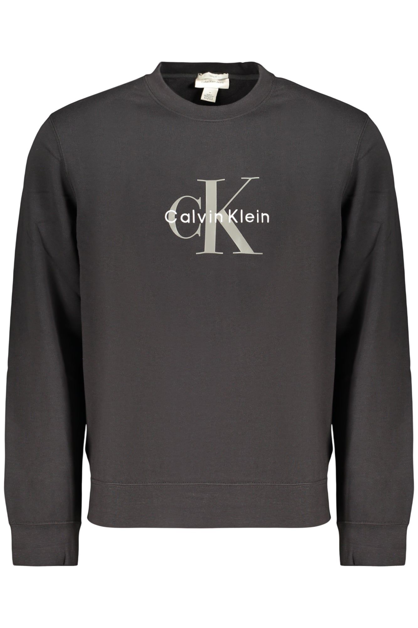 CALVIN KLEIN FELPA SENZA ZIP UOMO NERO