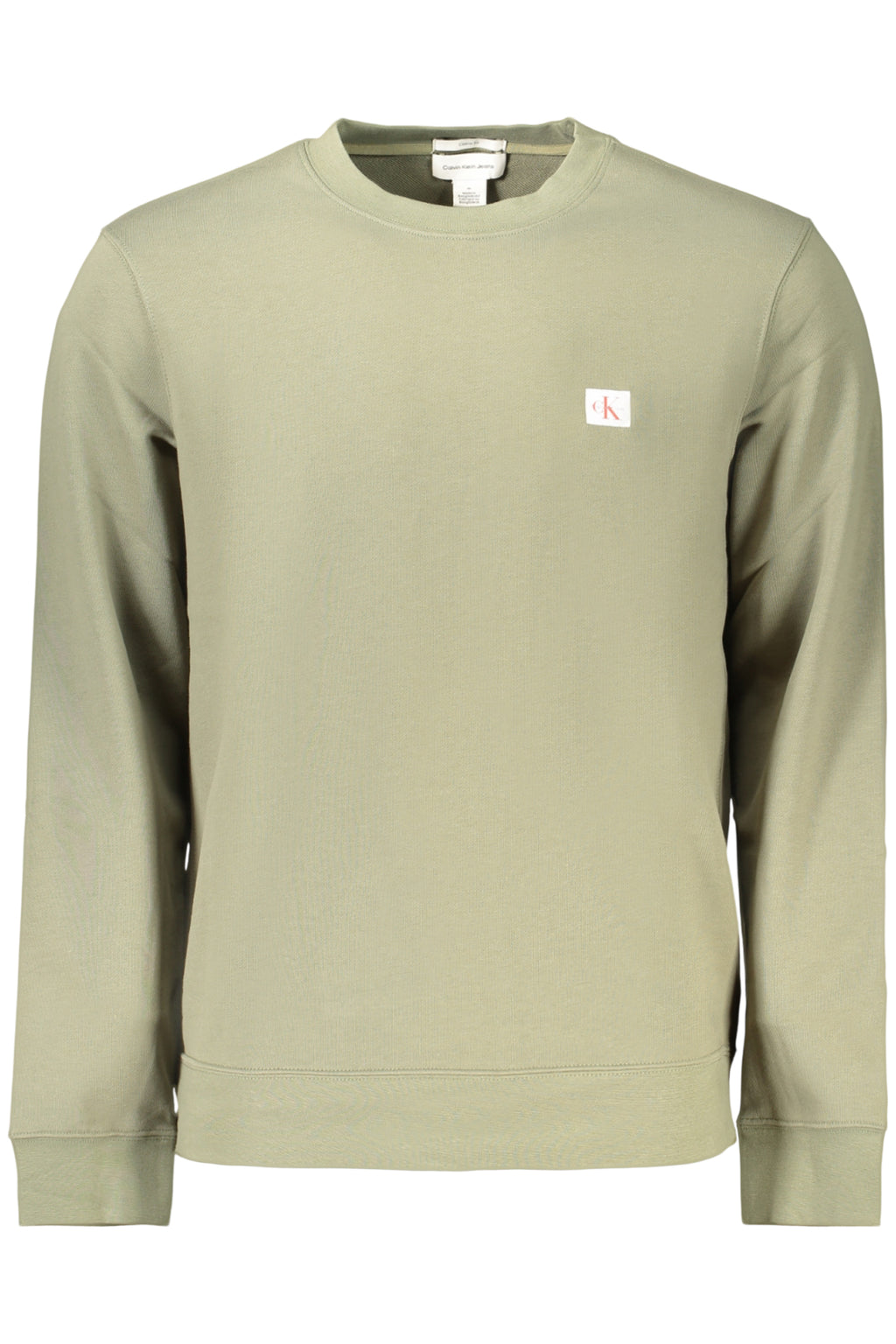 CALVIN KLEIN FELPA SENZA ZIP UOMO VERDE