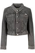 CALVIN KLEIN GIUBBOTTO IN JEANS DONNA NERO