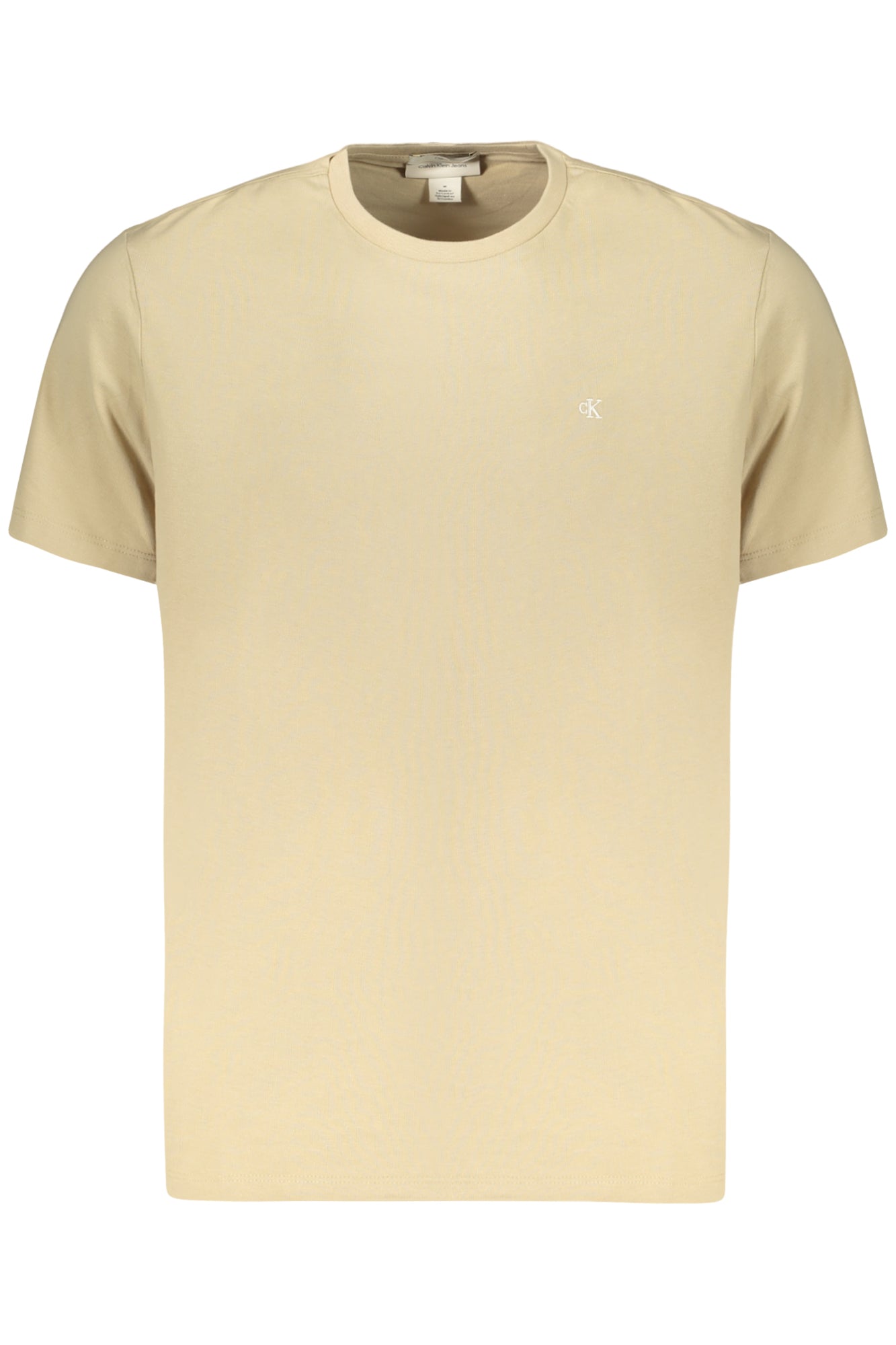 CALVIN KLEIN T-SHIRT MANICHE CORTE UOMO BEIGE