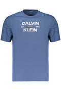 CALVIN KLEIN T-SHIRT MANICHE CORTE UOMO BLU