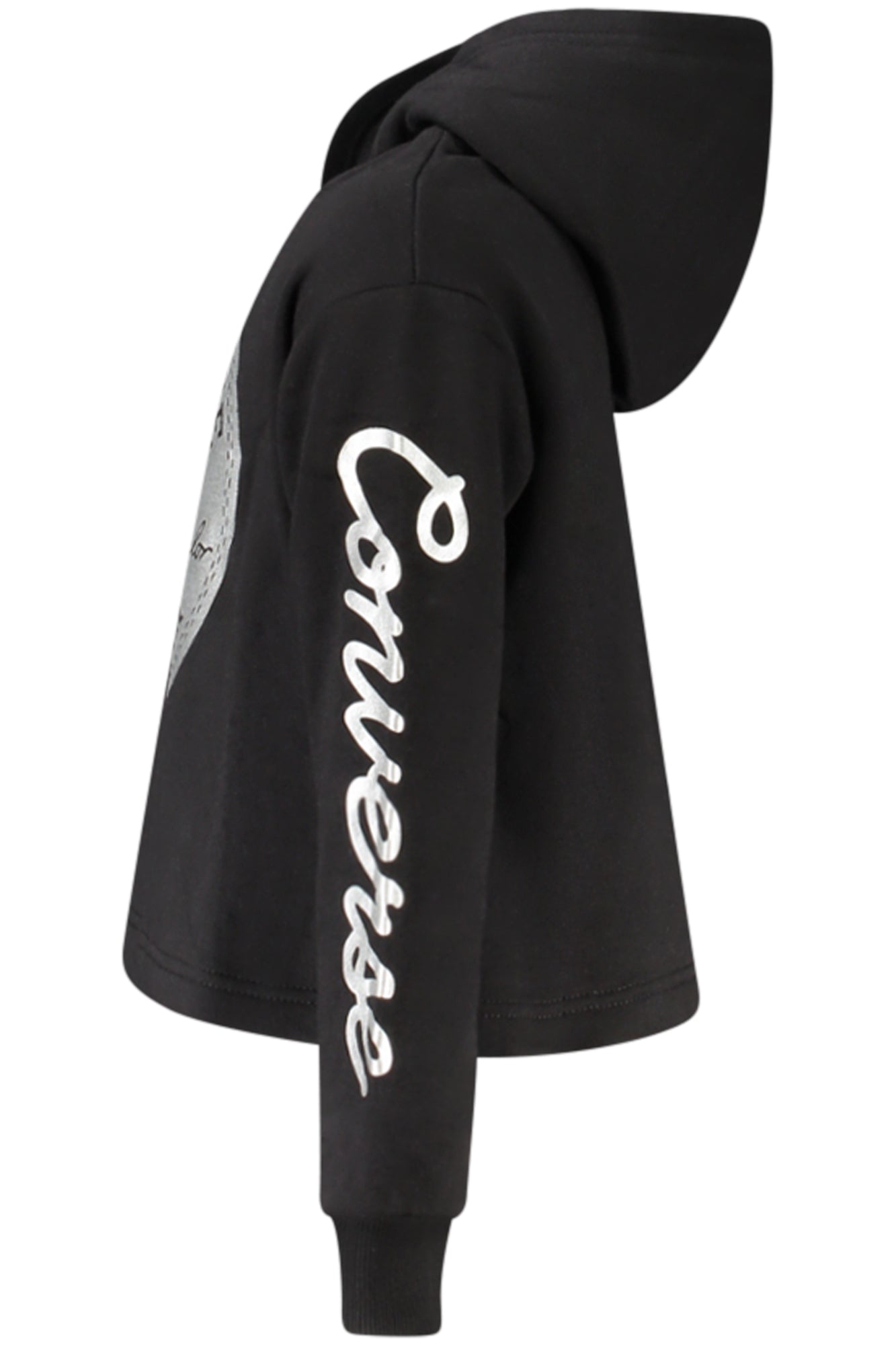 CONVERSE FELPA SENZA ZIP BAMBINA NERO