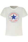 CONVERSE T-SHIRT MANICHE CORTE BAMBINO BIANCO