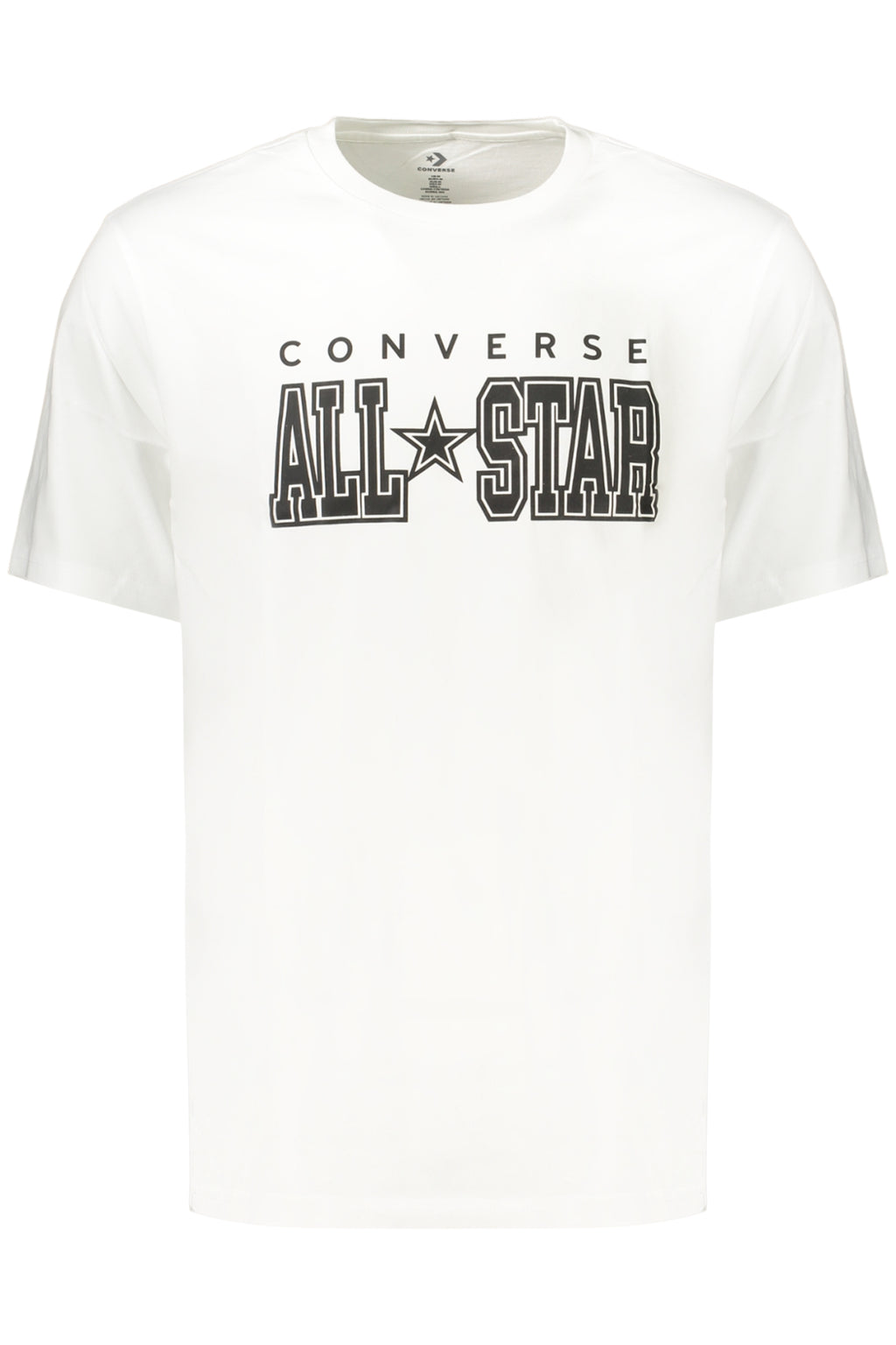 CONVERSE T-SHIRT MANICHE CORTE UOMO BIANCO