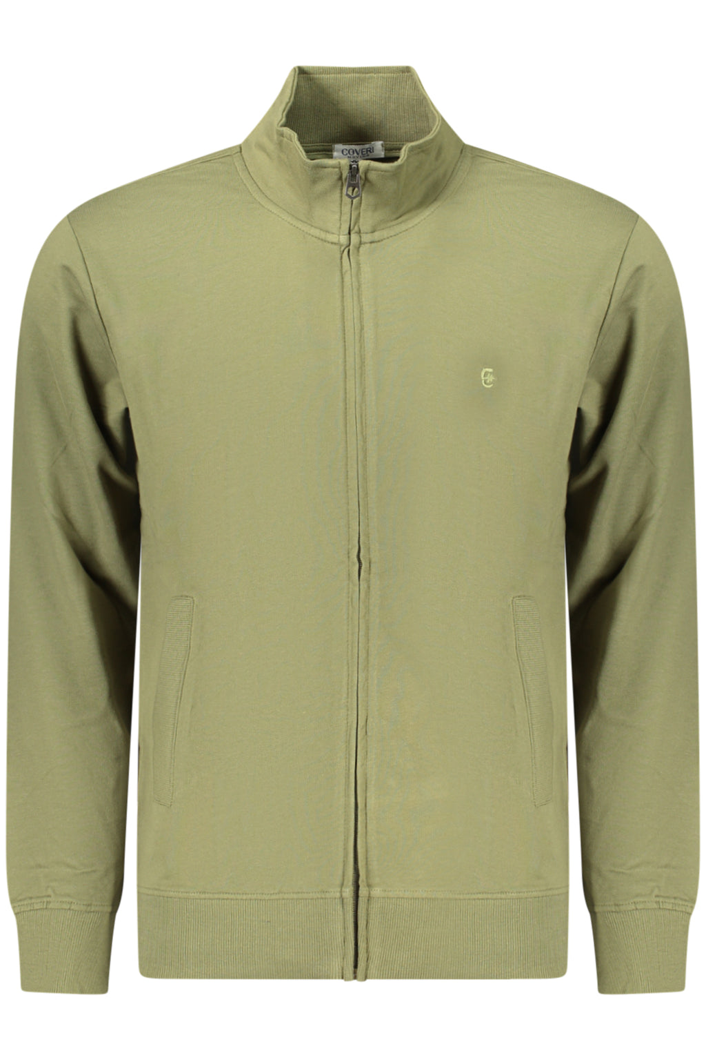 COVERI MOVING FELPA CON ZIP UOMO VERDE