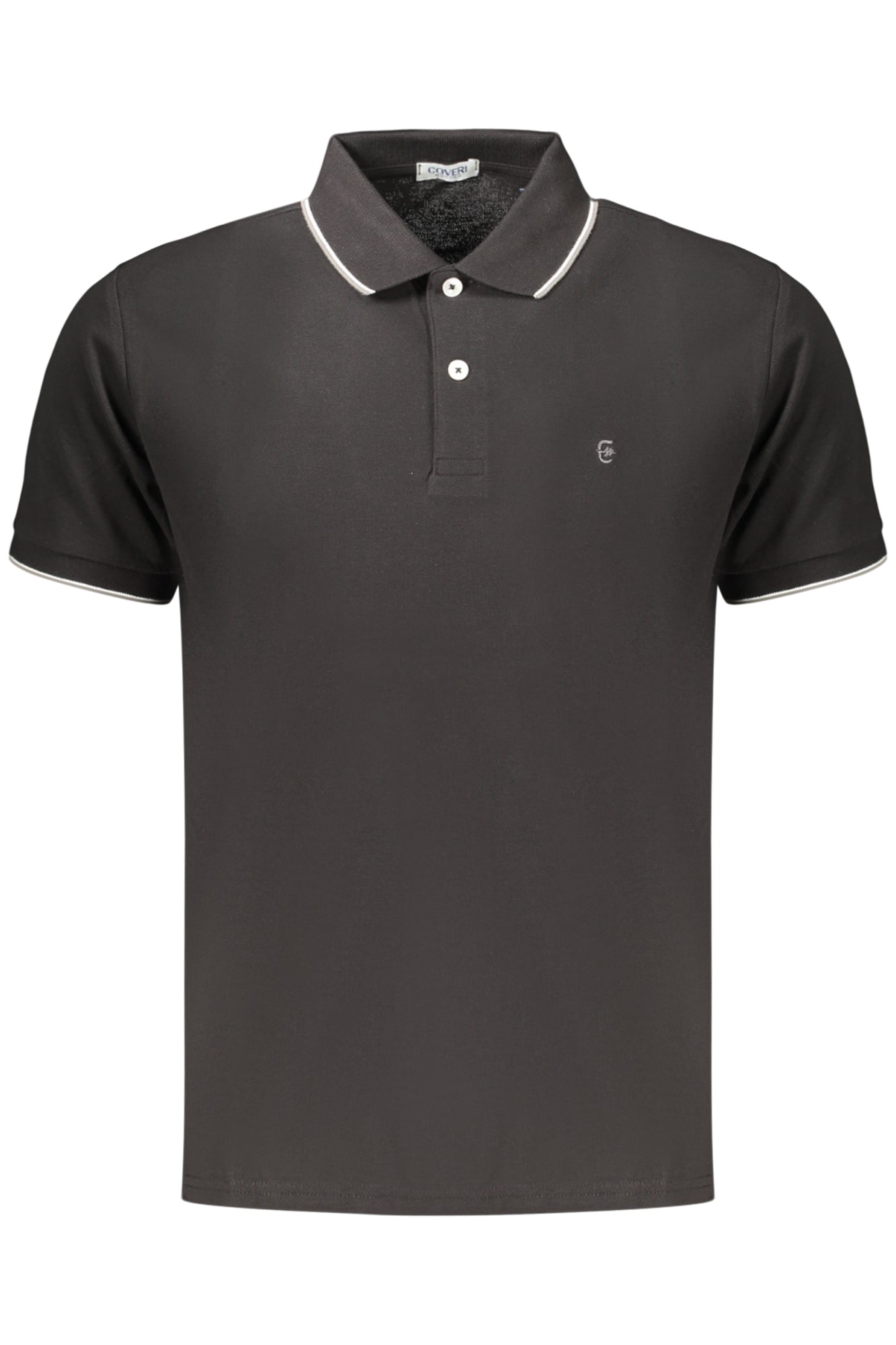 COVERI MOVING POLO MANICHE CORTE UOMO NERO