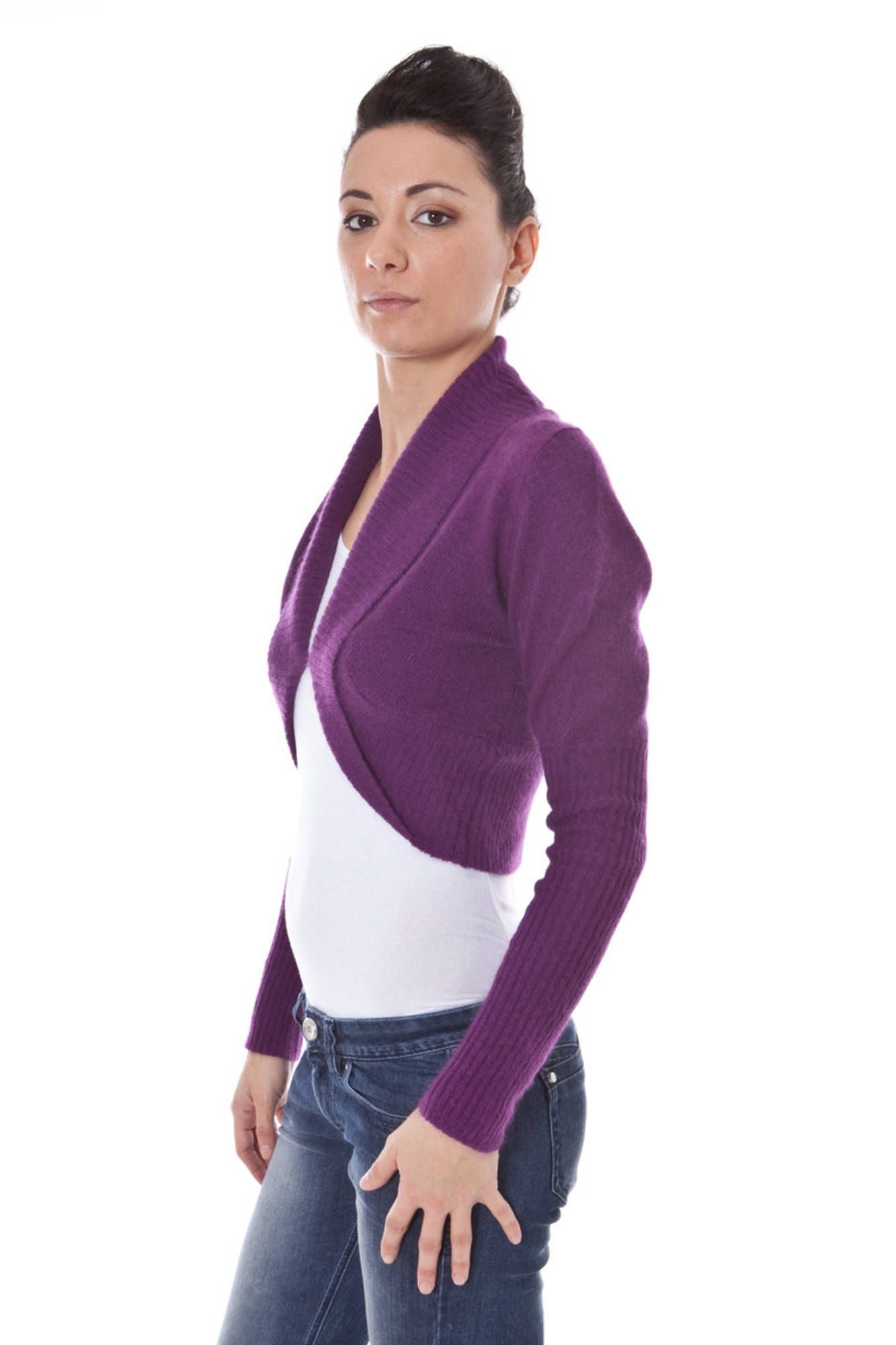 DATCH COPRISPALLE MANICHE LUNGHE DONNA VIOLA