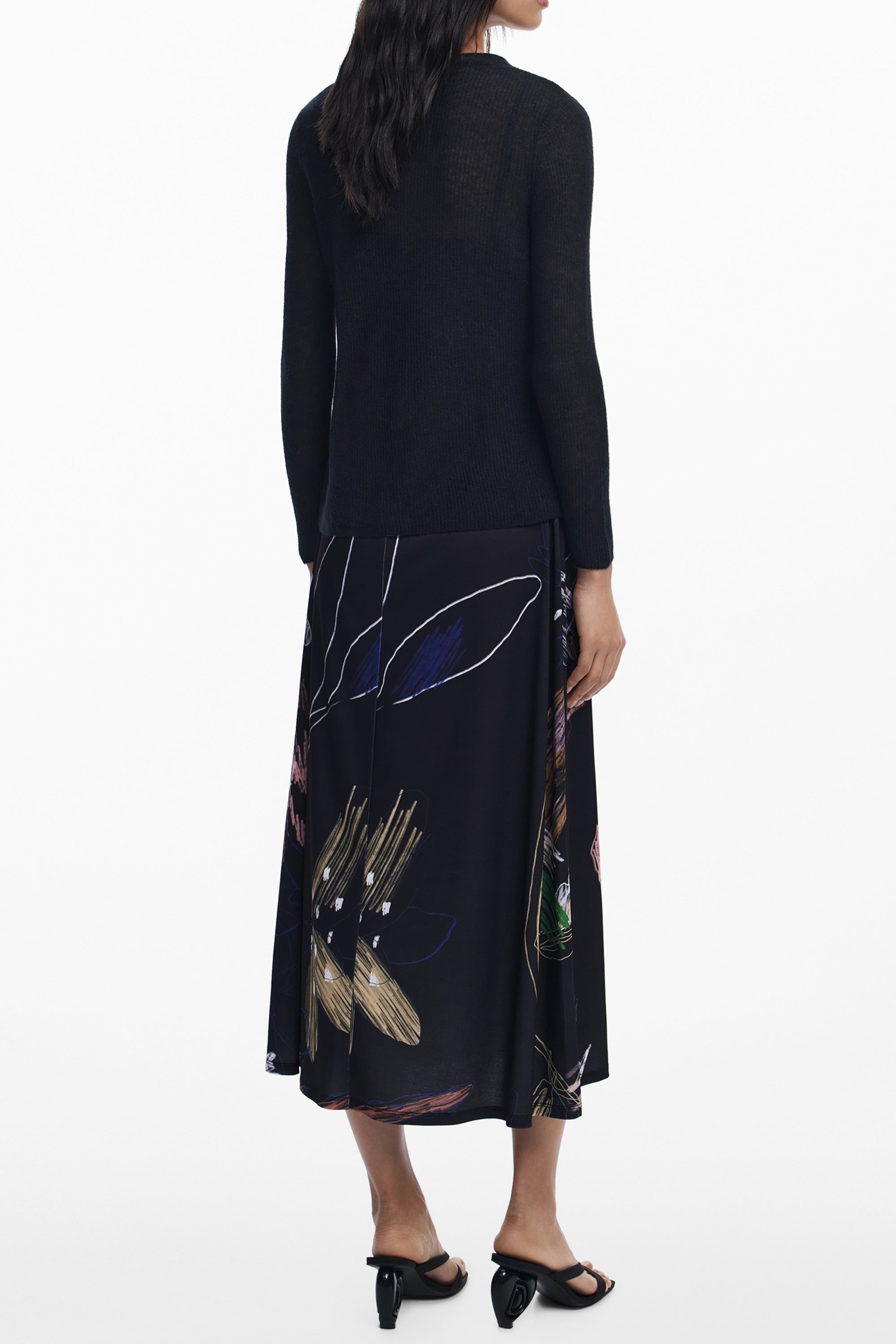 DESIGUAL ABITO LUNGO DONNA NERO