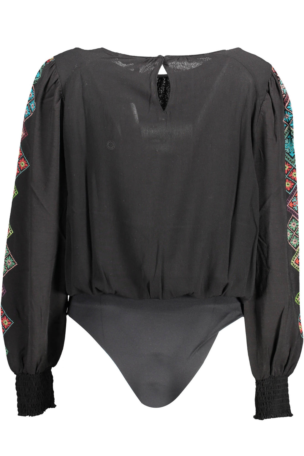 DESIGUAL BODY MANICHE LUNGHE DONNA NERO
