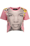 DESIGUAL T-SHIRT MANICHE CORTE DONNA ROSA