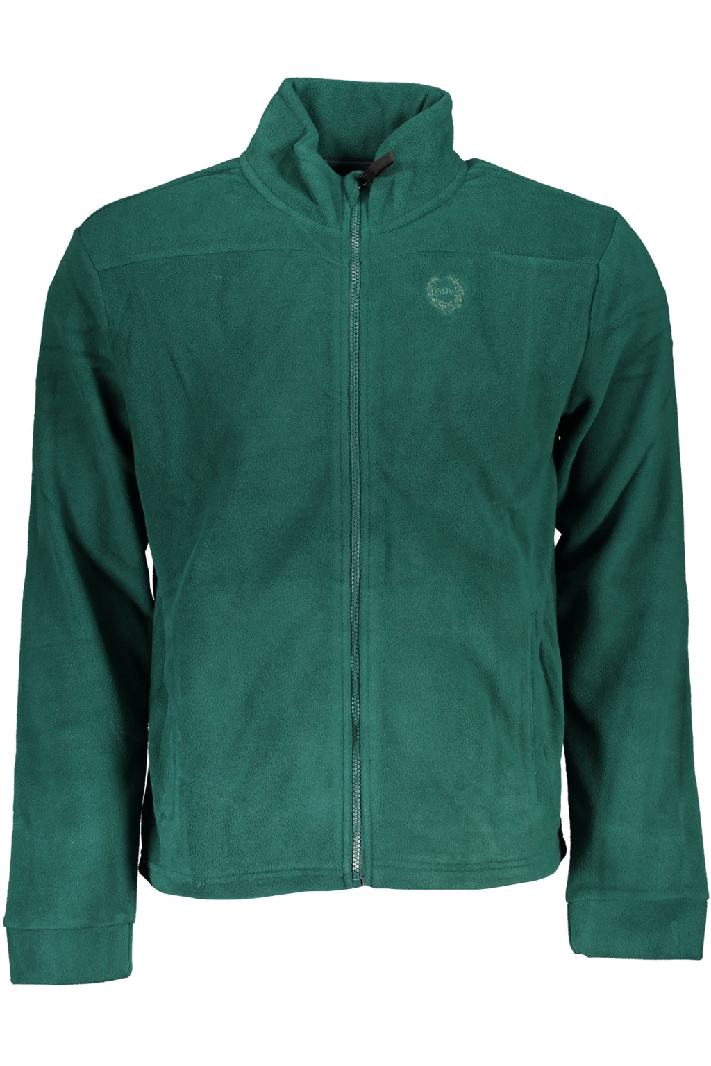 GIAN MARCO VENTURI FELPA CON ZIP UOMO VERDE