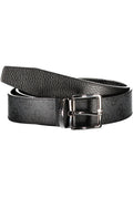 GUESS JEANS CINTURA IN PELLE UOMO GRIGIO
