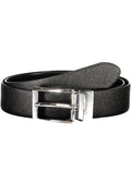 GUESS JEANS CINTURA IN PELLE UOMO NERO