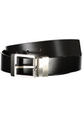 GUESS JEANS CINTURA IN PELLE UOMO NERO