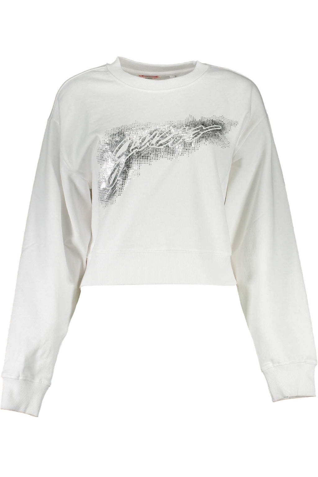 GUESS JEANS FELPA SENZA ZIP DONNA BIANCO