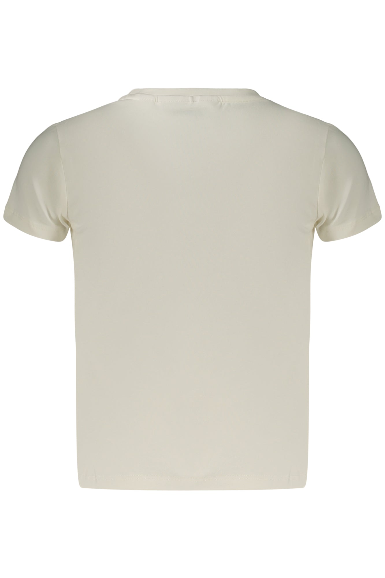 GUESS JEANS T-SHIRT MANICHE CORTE BAMBINA BIANCO