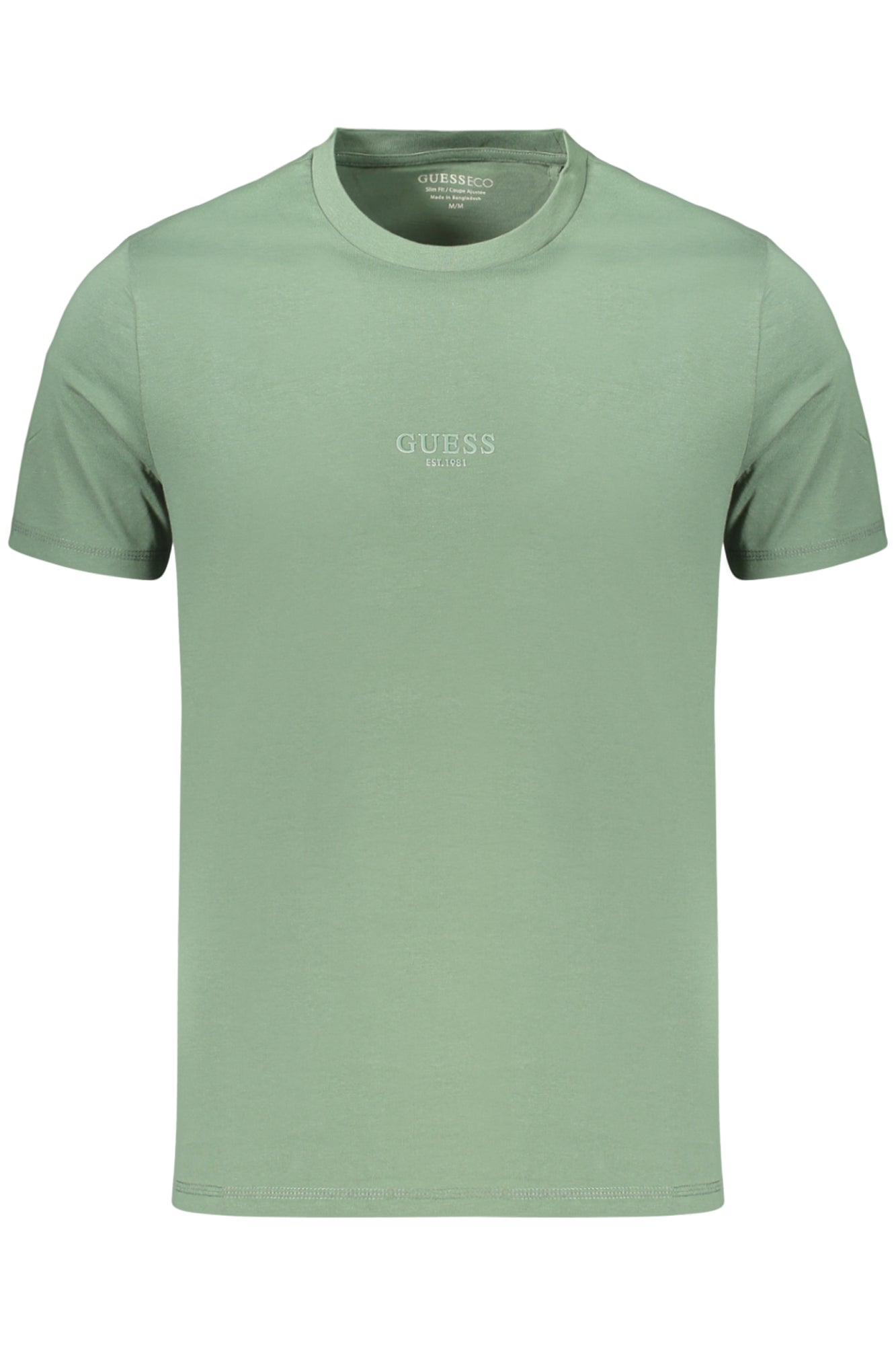 GUESS JEANS T-SHIRT MANICHE CORTE UOMO VERDE