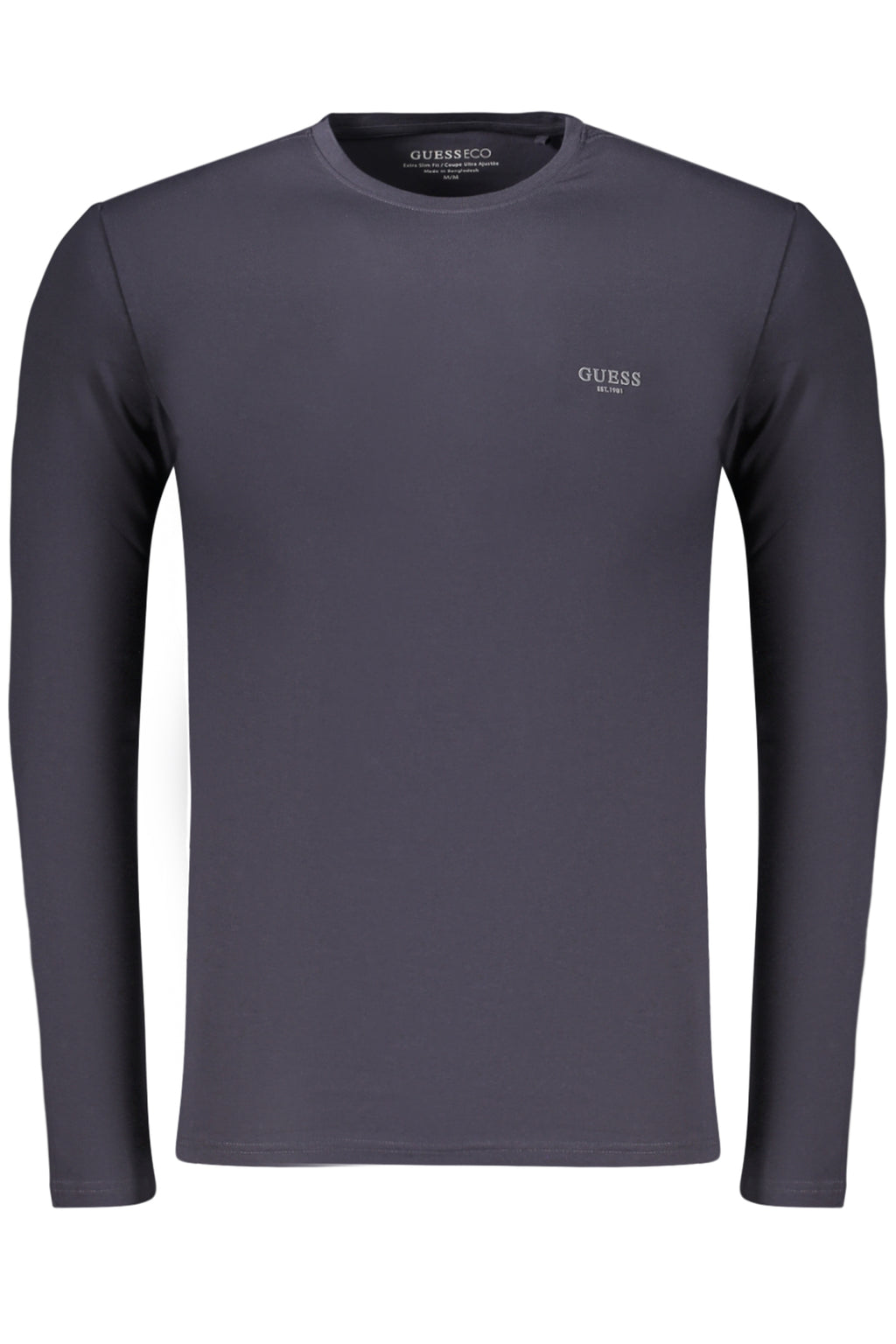 GUESS JEANS T-SHIRT MANICHE LUNGHE UOMO BLU