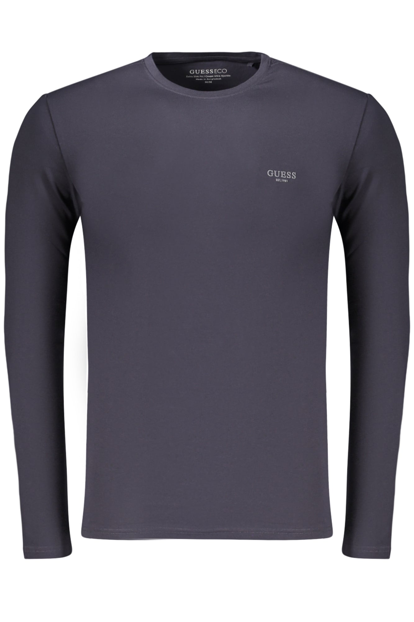 GUESS JEANS T-SHIRT MANICHE LUNGHE UOMO BLU