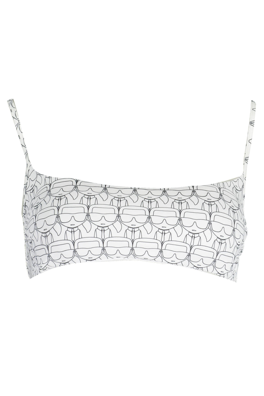 KARL LAGERFELD BEACHWEAR COSTUME PARTE SOPRA DONNA BIANCO