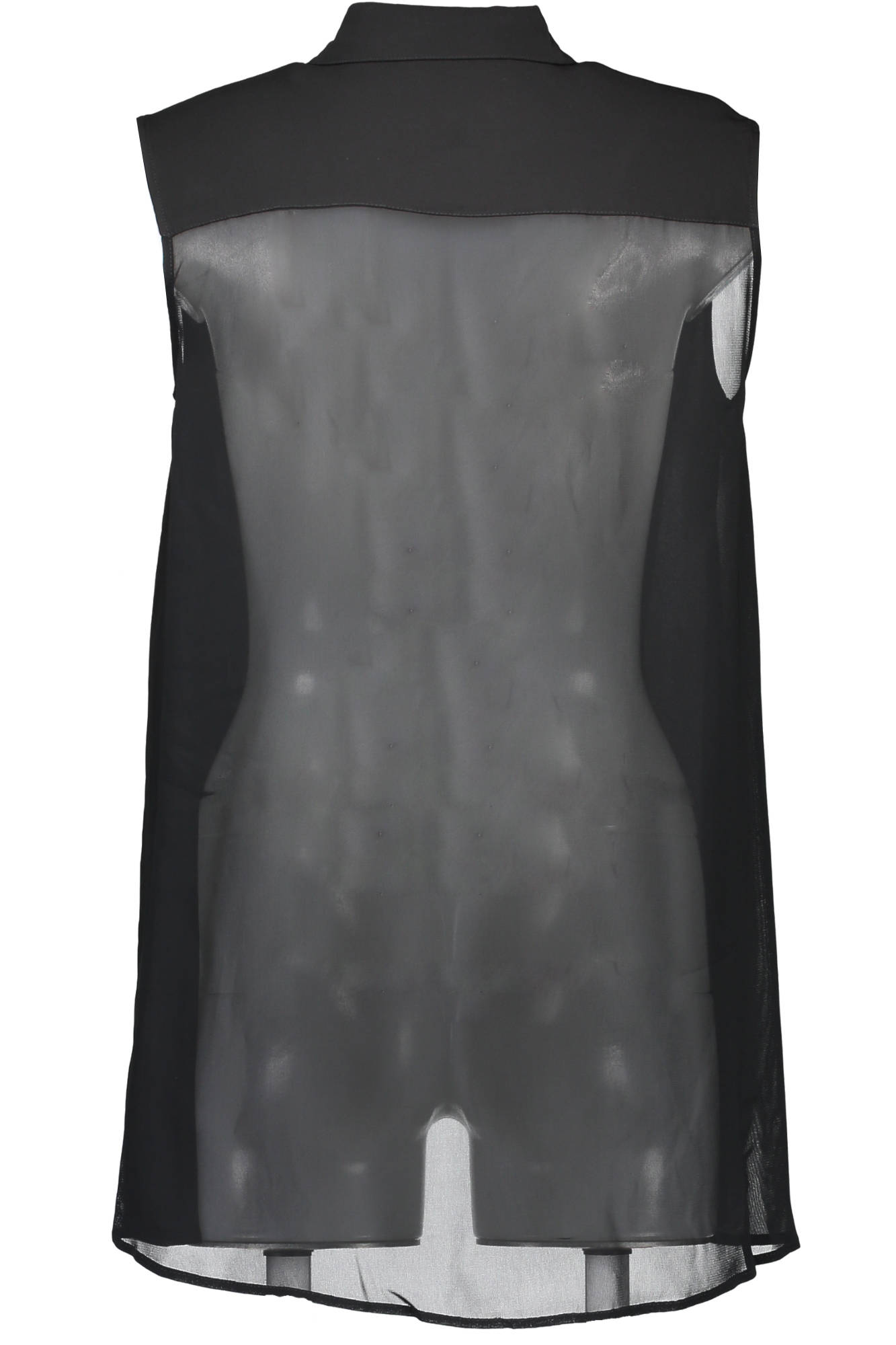 LOVE MOSCHINO CAMICIA SENZA MANICHE DONNA NERO