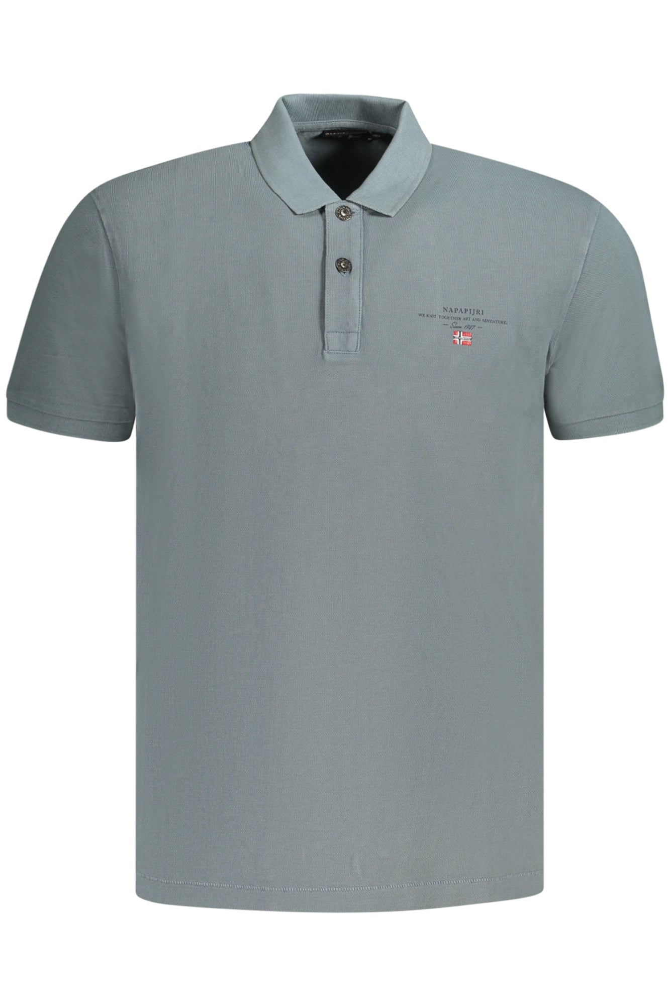 NAPAPIJRI POLO MANICHE CORTE UOMO GRIGIO