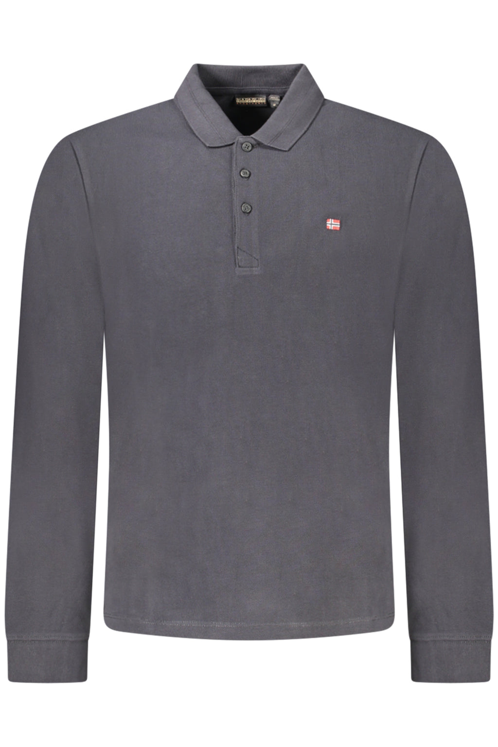 NAPAPIJRI POLO MANICHE LUNGHE UOMO NERO