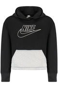 NIKE FELPA SENZA ZIP BAMBINA NERO