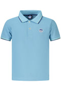 NORTH SAILS POLO MANICHE CORTE BAMBINO AZZURRO