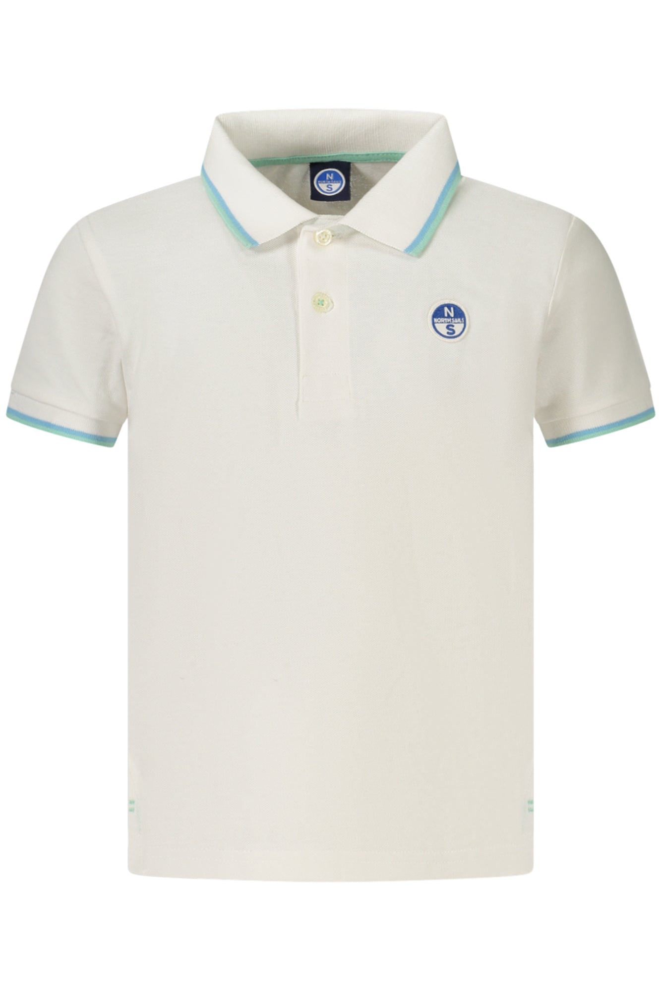 NORTH SAILS POLO MANICHE CORTE BAMBINO BIANCO