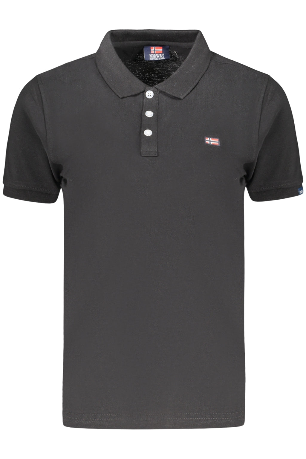NORWAY 1963 POLO MANICHE CORTE DONNA NERO