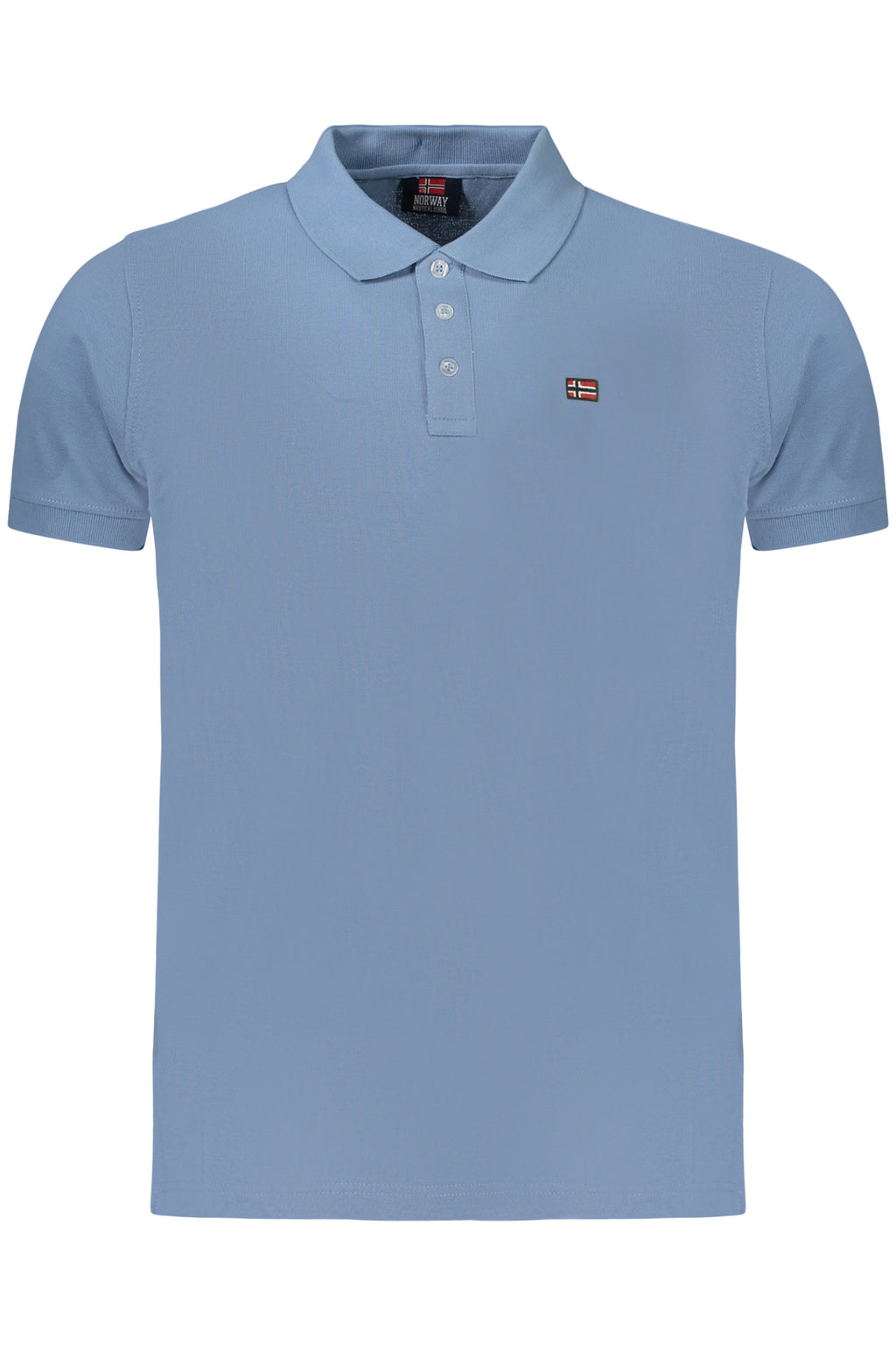 NORWAY 1963 POLO MANICHE CORTE UOMO AZZURRO